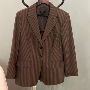 Escada jacket in beautiful brown stripes
